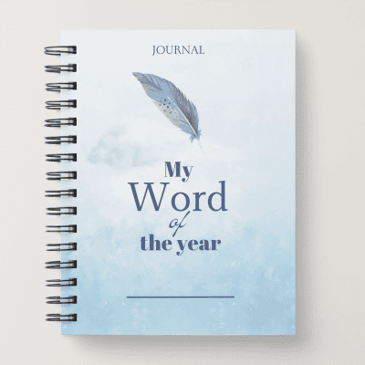 My Word of the Year Journal : Feather