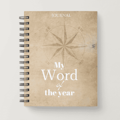My Word of the Year Journal - Compass on cover