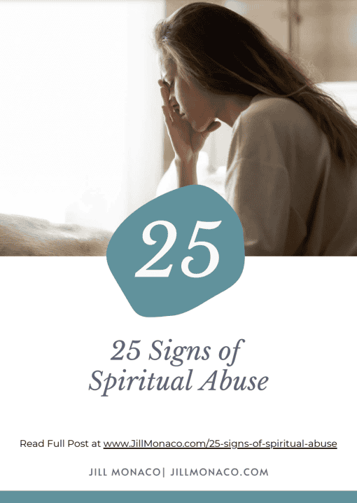 Cover 25 Signs of Spiritual Abuse PDF woman praying